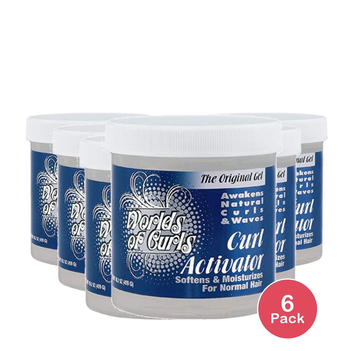 World of Curls Gel Activator - Regular 32 oz. (Pack of 6)