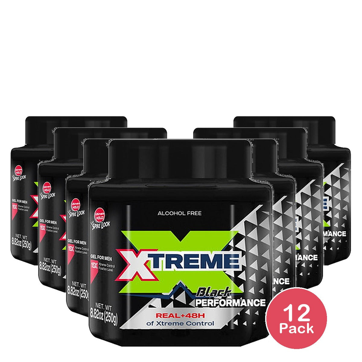 Xtreme Reaction UV Protection Hair Styling Gel 8.82 Oz (Pack of 12)