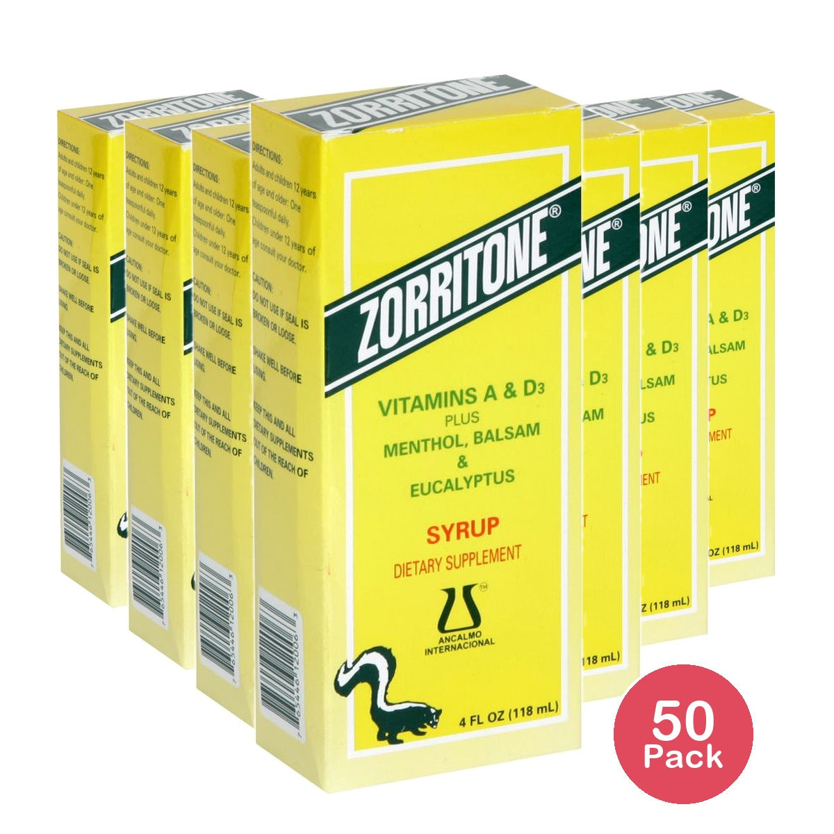 Zorritone Cough Syrup Mint Flavor 4 Fl Oz (Pack of 50)