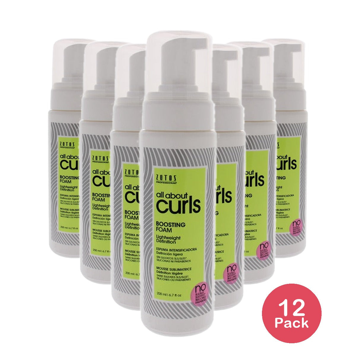 Zotos Professional All About Curls Boosting Foam 6.7 Oz (Pack of 12)