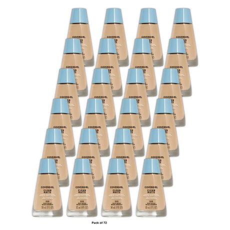 COVERGIRL Clean Matte Liquid Foundation Buff Beige 525, 1fl Oz (Pack of 72)