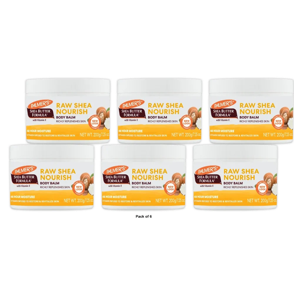 Palmer s Shea Butter Formula Raw Shea Nourishing Body Balm 7.25 oz (Pack of 6)