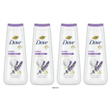 Dove Relax Body Wash - Lavender & Chamomile 24hr Lotion-Soft Skin - 20 OZ (Pack of 4)