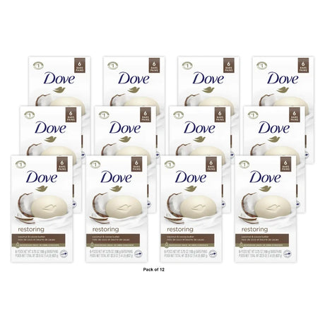 Dove Purely Pampering - Beauty Bar Coconut Milk 24 Oz (Pack of 12)