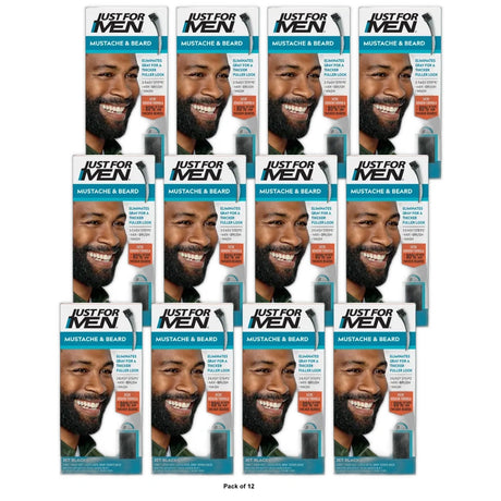 Just For Men Mustache & Beard Jet Black M-61 (Pack of 12)