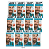 Just For Men Mustache & Beard Coloring for Gray Hair M40 Medium Dark Brown (Pack of 12)