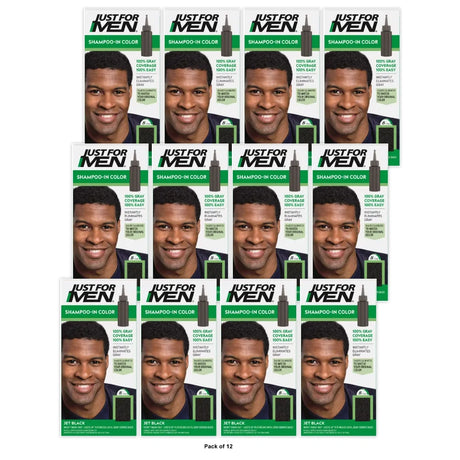 Just For Men Original Formula Men's Hair Color, Jet Black (Pack of 12)