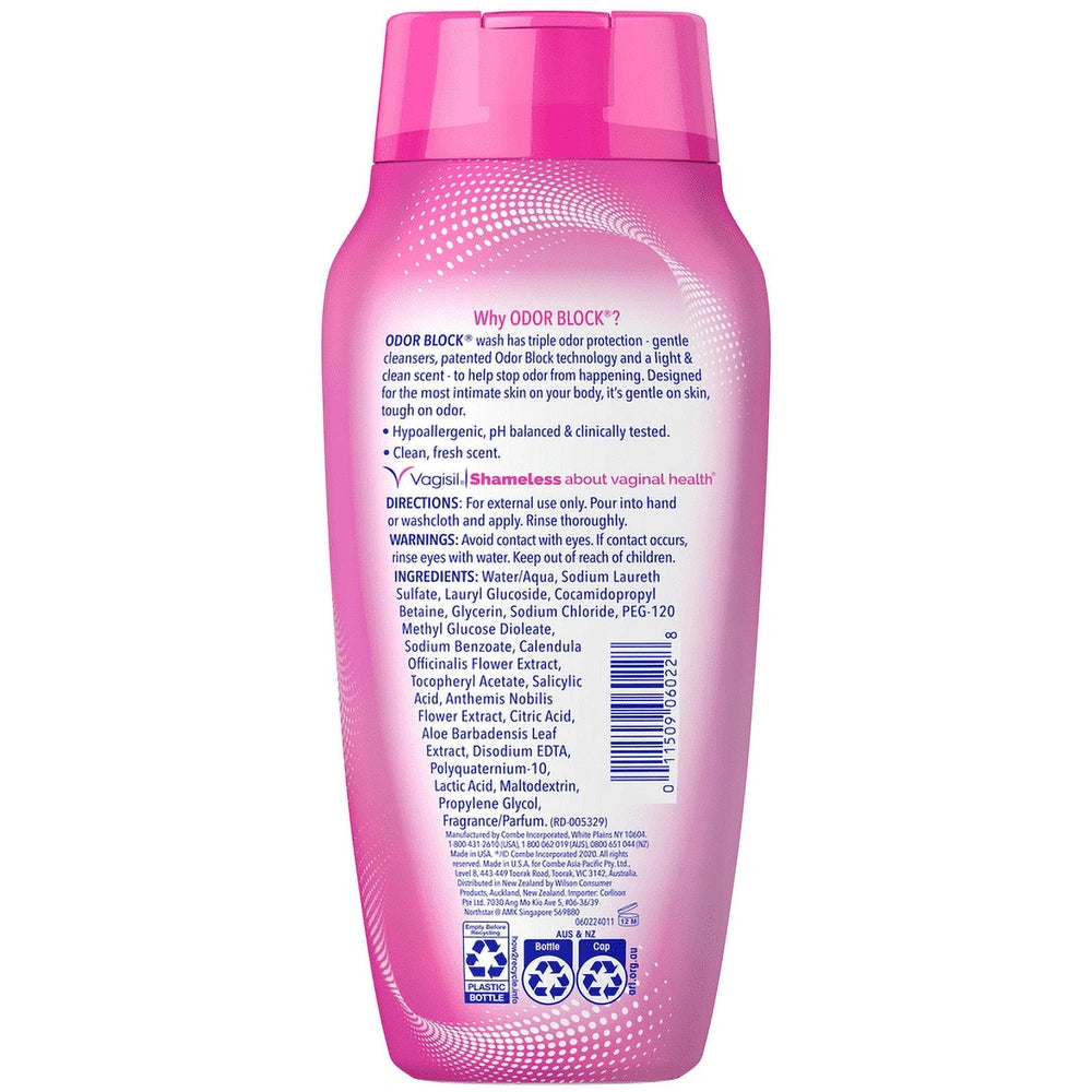 Vagisil Odor Block Daily Intimate Vaginal Feminine Wash 12 OZ (Pack of 12)
