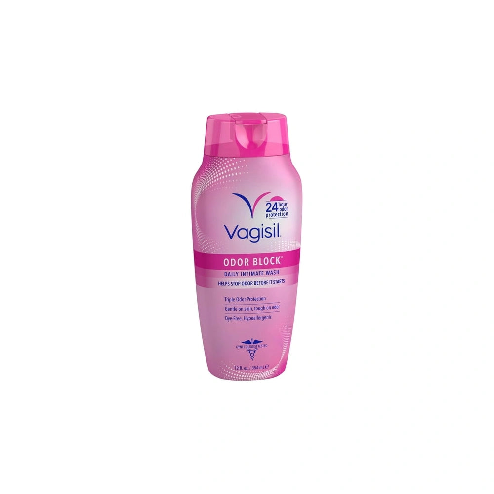 Vagisil Odor Block Daily Intimate Vaginal Feminine Wash 12 OZ (Pack of 12)