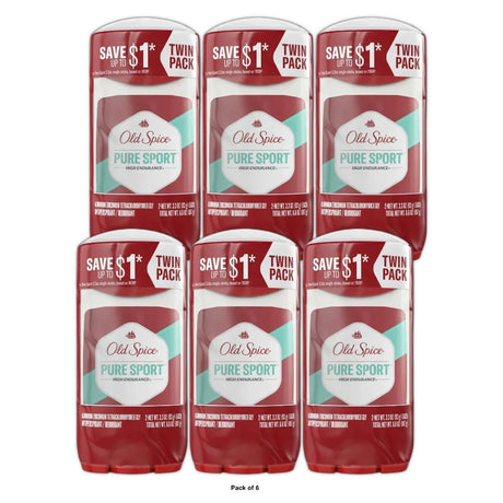 Old Spice High Endurance Antiperspirant &amp; Deodorant for Men 6.6 oz (Pack of 6)