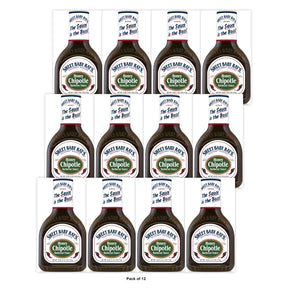 Sweet Baby Ray's Honey Chipotle BBQ Sauce 18 OZ (Pack of 12)