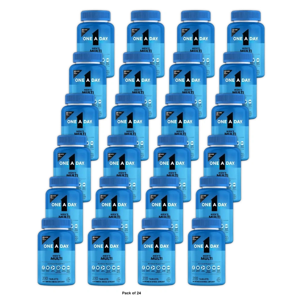 One A Day For Men'S Multivitamin Dietary Supplement Tablets - 200Ct 0.64 Oz (Pack Of 24)