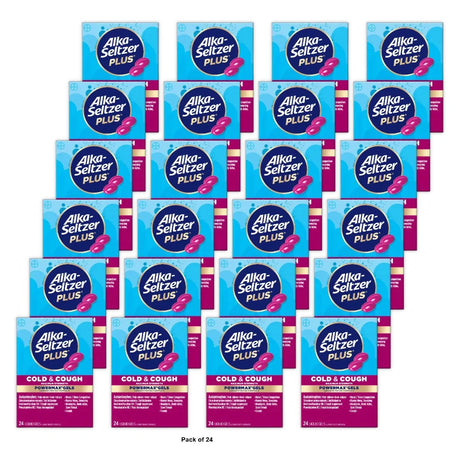 Alka-Seltzer Plus Maximum Strength Powermax Cold & Cough Liquid Gels 24 Ct (Pack of 24)