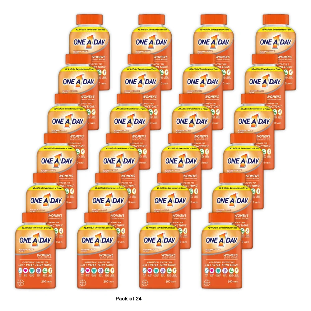 One A Day Women's Multivitamin Immune Health Support Tablets - 200ct (Pack of 24)
