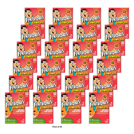 Flintstones Complete Chewable Kids Vitamins ages 2+ 90 Count (Pack of 24)