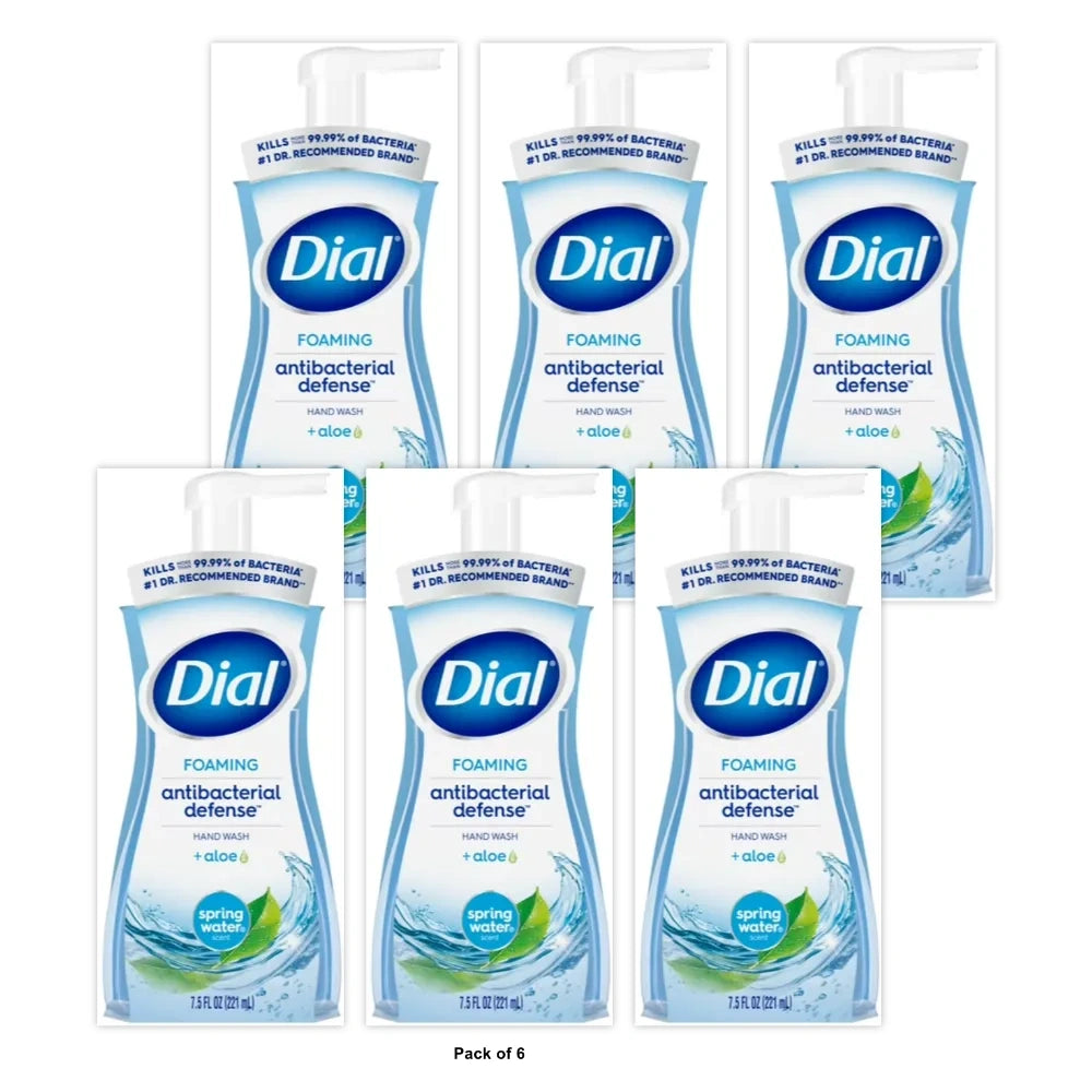 Dial 7.5-fl Antibacterial Spring Water Hand Soap7.5 FL OZ (Pack of 6)