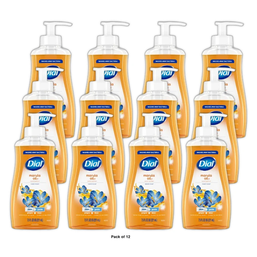 Dial Liquid Hand Soap Marula Oil 7.5 fl Oz (Pack of 12)