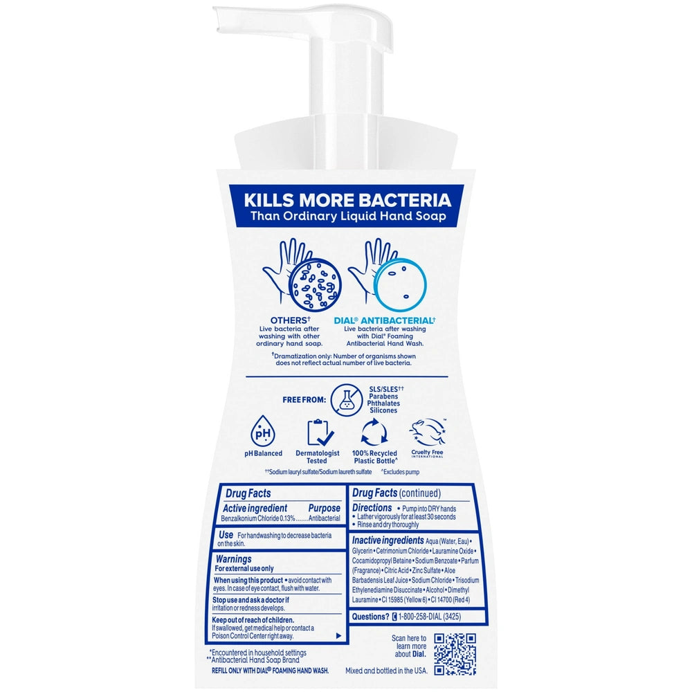 Dial Antibacterial Foaming Hand Wash Citrus Sunburst 7.5 FL OZ (Pack of 6)