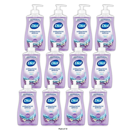Dial Antibacterial Liquid Hand Soap Lavender & Jasmine Scent 11 fl Oz (Pack of 12)