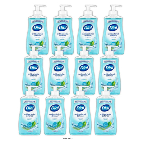 Dial Antibacterial Defense Liquid Hand Soap - Spring Water - 11 fl Oz (Pack of 12)