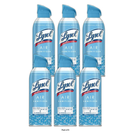 Lysol Cotton Blossom Air Sanitizer Spray - 10 Fl. Oz (Pack of 6)