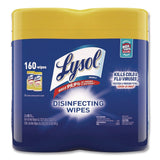 Lysol Disinfectant Wipes Multi-Surface Antibacterial Cleaning Wipes For Disinfecting and Cleaning Lemon and Lime Blossom (Pack of 3)