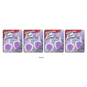 Lysol 2-Count Lavender Toilet Bowl Cleaner 2.82 Oz (Pack Of 4)