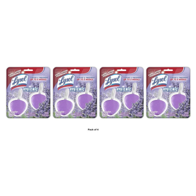 Lysol 2-Count Lavender Toilet Bowl Cleaner 2.82 Oz (Pack Of 4)