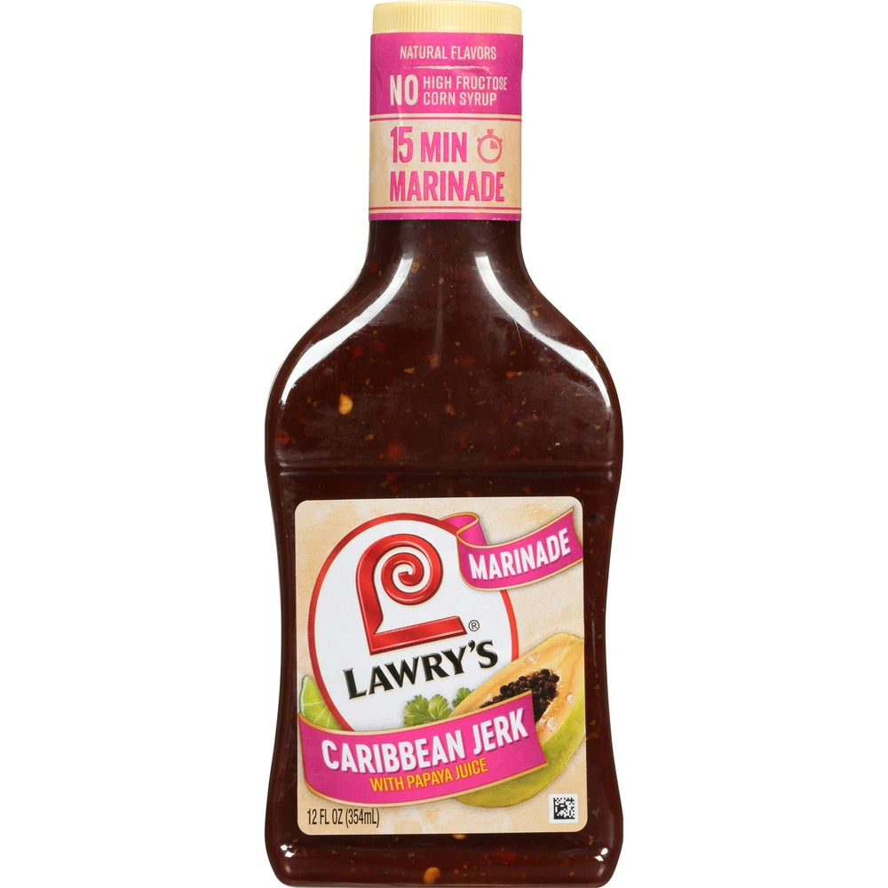 Lawry s Caribbean Jerk With Papaya Marinade 12 Fl. Oz (Pack of 6)