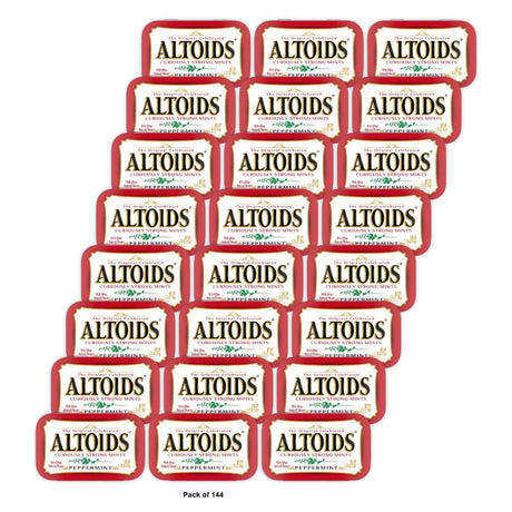 Altoids Peppermint Mint Tin, 1.76 Oz (Pack of 144)
