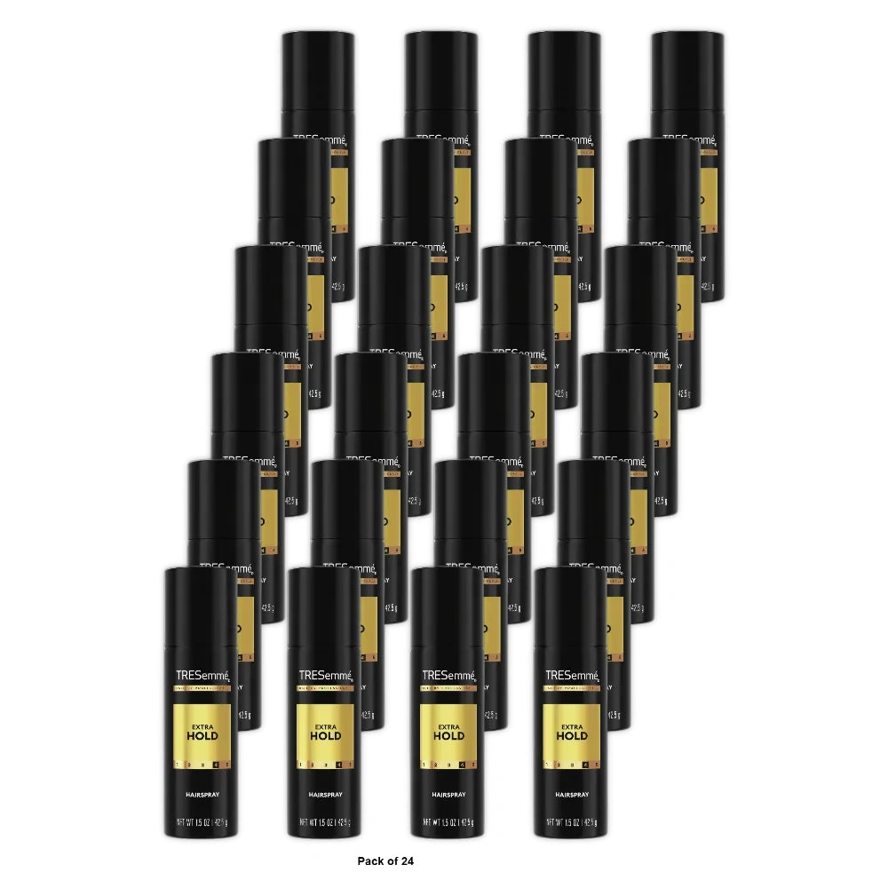 Tresemme Extra Hold Hairspray 24H Frizz Control with Pro Lock Tech 1.5 Oz (Pack of 24)