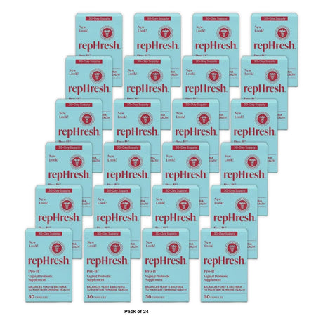 RepHresh Pro-B Probiotic Supplement Capsules for Women - 30ct (Pack of 24)