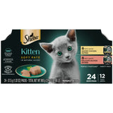 Sheba Perfect Portions Salmon, Chicken And Seafood Flavor Soft Pate Kitten Wet C 2.6 Oz ( Pack Of 2)
