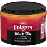 Folgers Black Silk Dark Roast Ground Coffee - 22.6 oz (Pack of 6)
