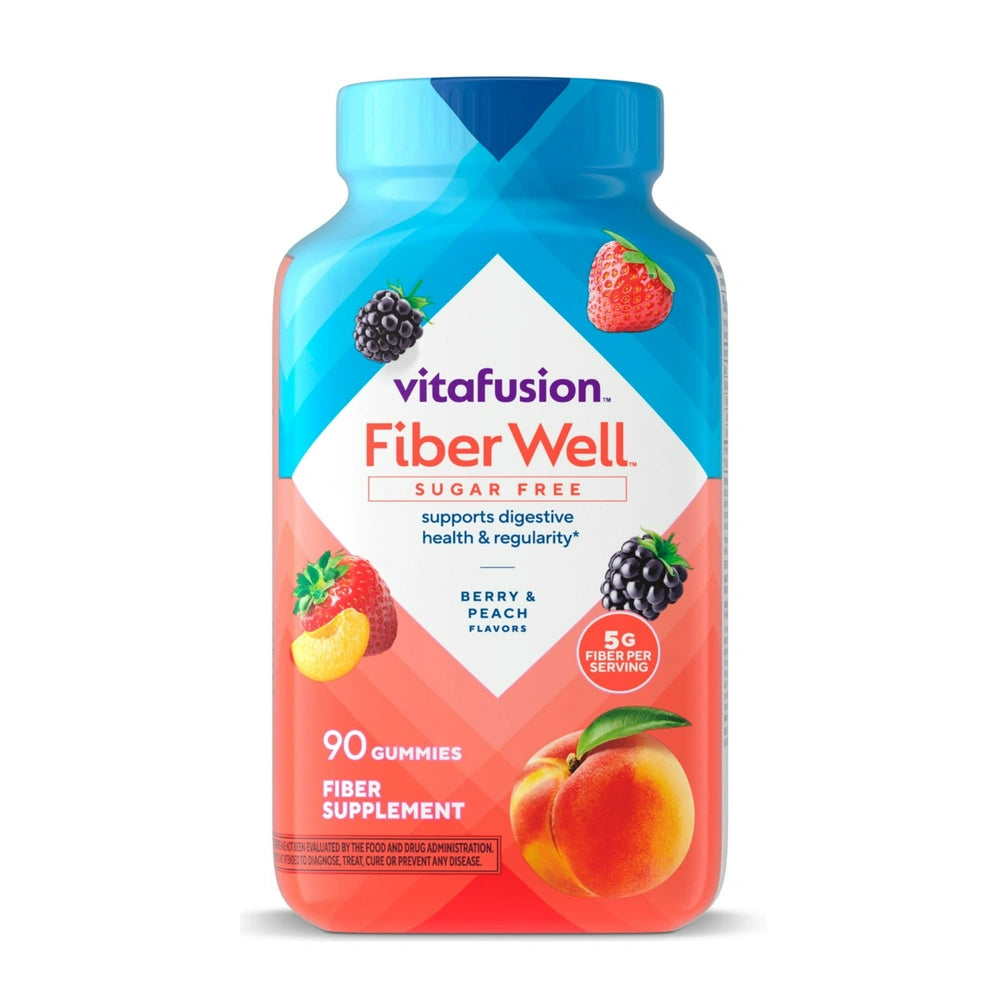 Vitafusion Fiber - Well Fiber Supplement Gummies - Fruit Flavors - (Pack of 12)