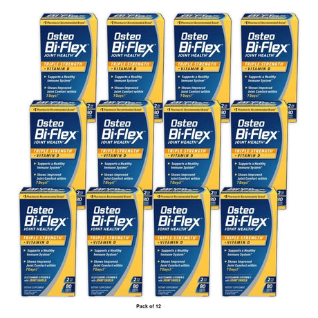 Osteo Bi-Flex Triple Strength &amp; Vitamin D Joint Health Tablets - 80ct 24 Oz (Pack of 12)