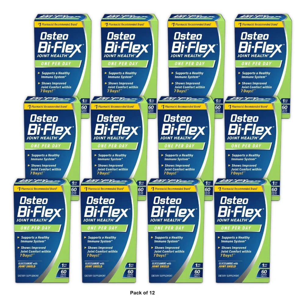 Osteo Bi-Flex Dietary Supplement For Joint Care Coated Caplets - 60 9.6 Oz (Pack of 12)