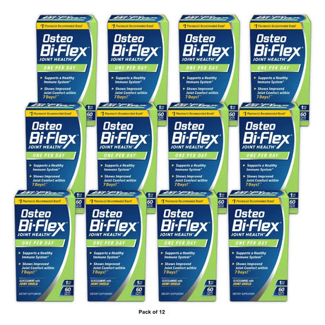 Osteo Bi-Flex Dietary Supplement For Joint Care Coated Caplets - 60 9.6 Oz (Pack of 12)