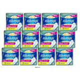 Always Ultra Thin Pads with Wings Size 1 Regular Absorbency (Pack of 12)