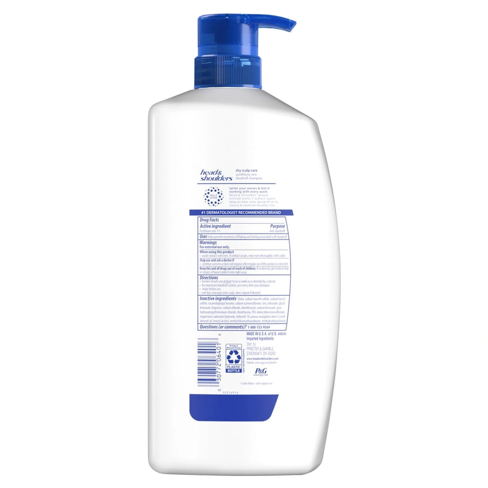 Head & Shoulders Dandruff Shampoo, Anti-Dandruff Treatment, Dry Scalp Care for D 28.2 oz(Pack of 4)