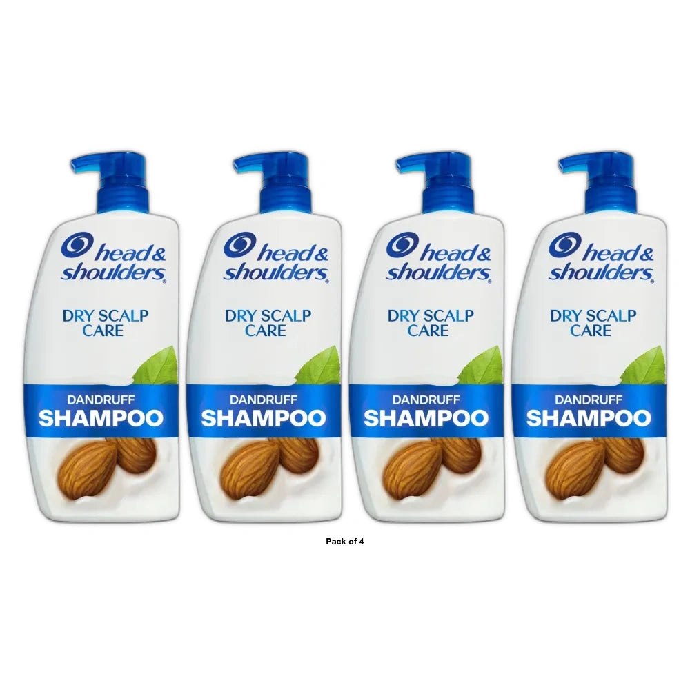 Head & Shoulders Dandruff Shampoo, Anti-Dandruff Treatment, Dry Scalp Care for D 28.2 oz(Pack of 4)