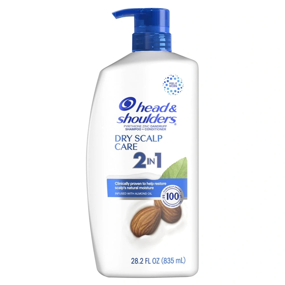 Head & Shoulders 2-in-1 Dandruff Shampoo and Conditioner, Anti-Dandruff Treatmen 28.2 oz(Pack of 4)