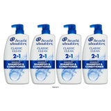 Head & Shoulders Classic Clean Anti-Dandruff 2-in-1 Paraben Free Shampoo and Con 28.2 oz (Pack of 4)