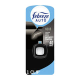 Febreze Auto Car Air Freshener Vent Clip Noir Scent 1 Pack 0.07 Fl Oz (Pack Of 8)