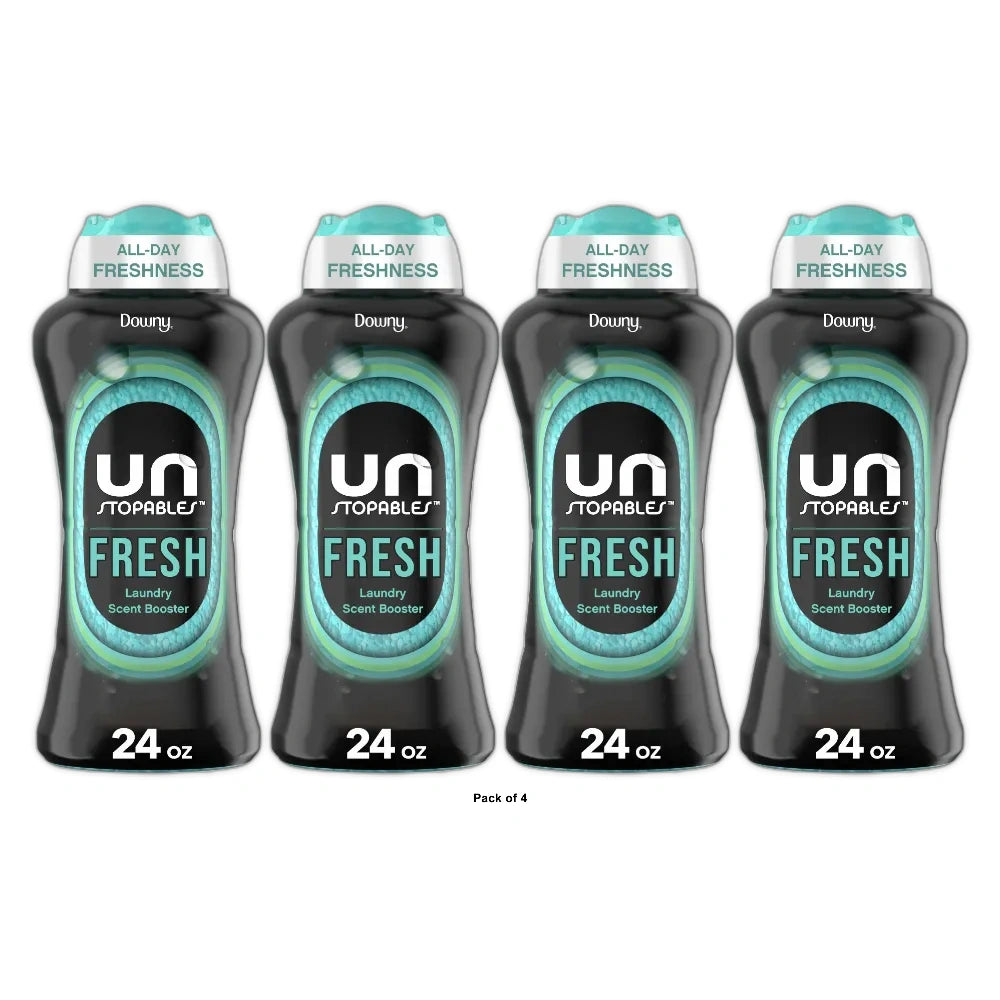 Downy Fresh Scent Unstopables In-Wash Laundry Scent Booster Beads - 24.0 oz(Pack of 4)
