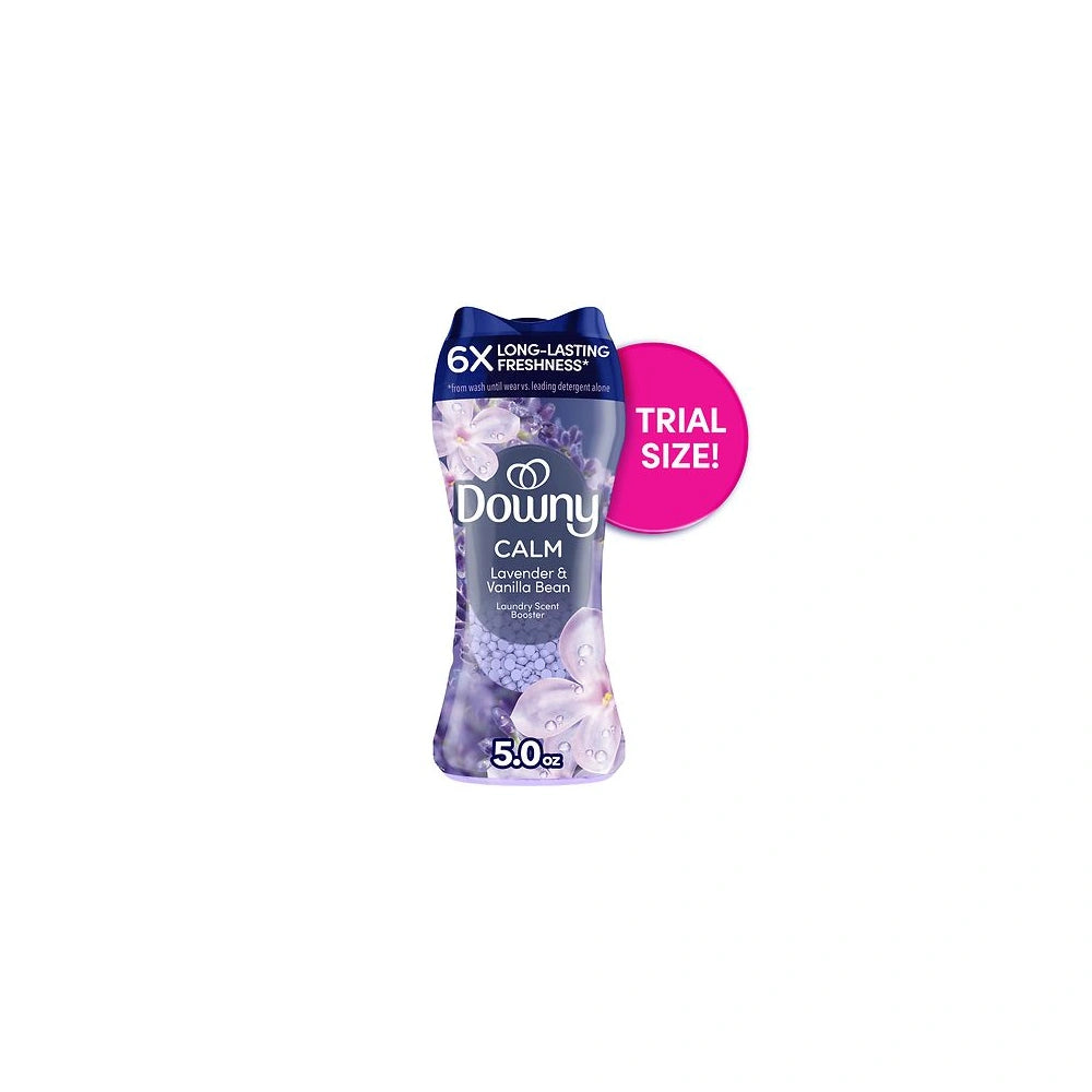Downy In-Wash Laundry Scent Booster Beads, CALM Lavender and Vanilla Bean - 5.0 OZ(Pack of 4)
