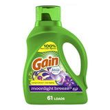 Gain + Aroma Boost Moonlight Breeze Scent HE Compatible Liquid Laundry Detergent 88.0 fl oz (Pack of 4)