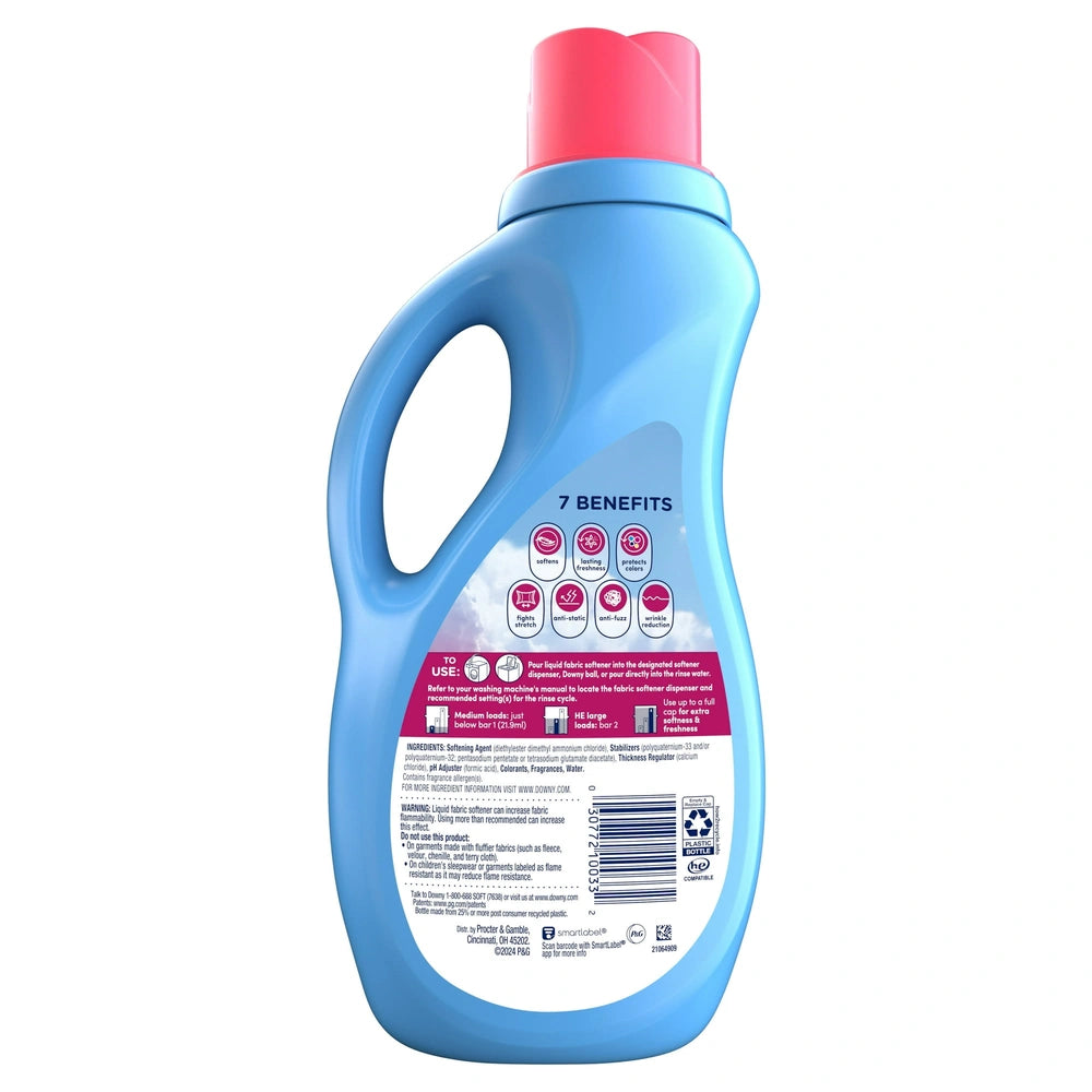 Downy Liquid Fabric Softener April Fresh Scent 60 Loads 44 fl oz (Pack of 6)