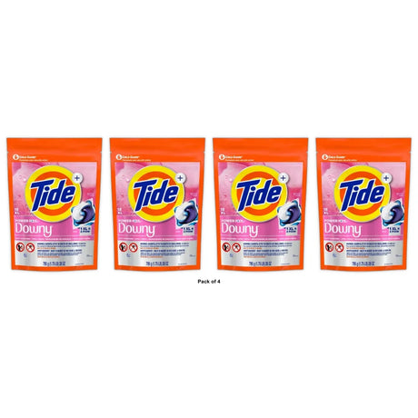Tide Power PODS with Downy Laundry Detergent Packs April Fresh Scent 29.92 OZ(Pack of 4)