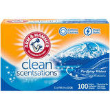 ARM & HAMMER Fabric Softener Sheets 100 sheets Purifying Waters (Pack of 6)
